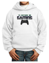 I'd Rather Be Gaming Youth Hoodie Pullover Sweatshirt-Youth Hoodie-TooLoud-White-XS-Davson Sales