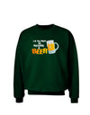 I'd Rather Be Having A Beer Adult Dark Sweatshirt-Sweatshirts-TooLoud-Deep-Forest-Green-Small-Davson Sales