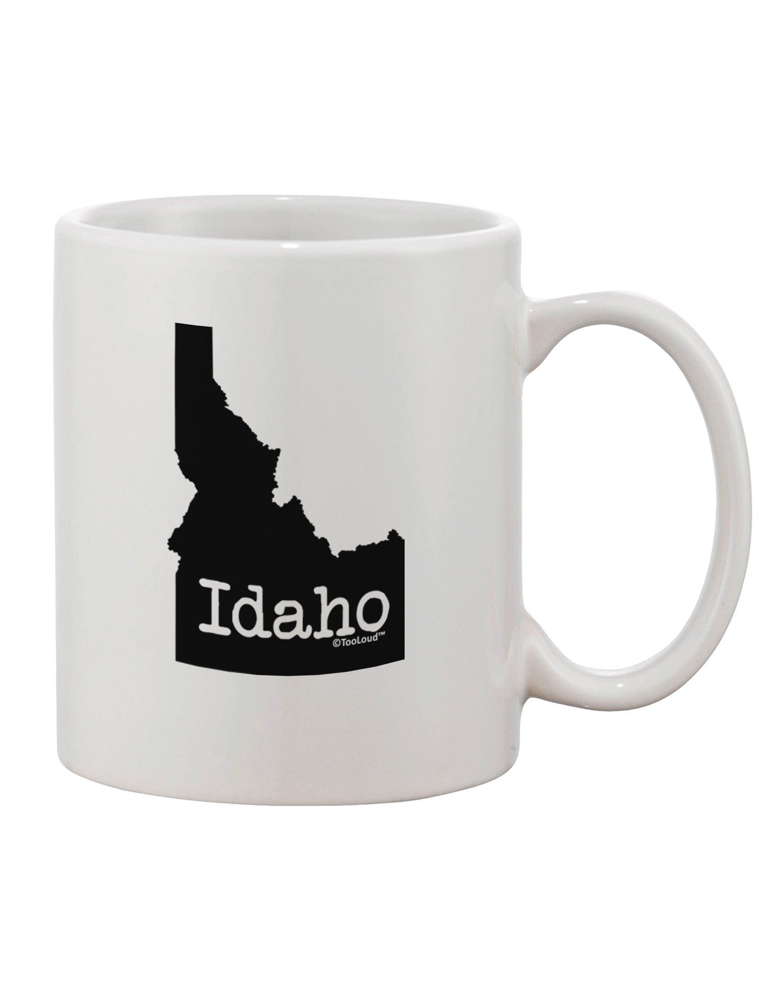 Idaho State Silhouette Printed 11 oz Coffee Mug - Exquisite Drinkware TooLoud-11 OZ Coffee Mug-TooLoud-White-Davson Sales