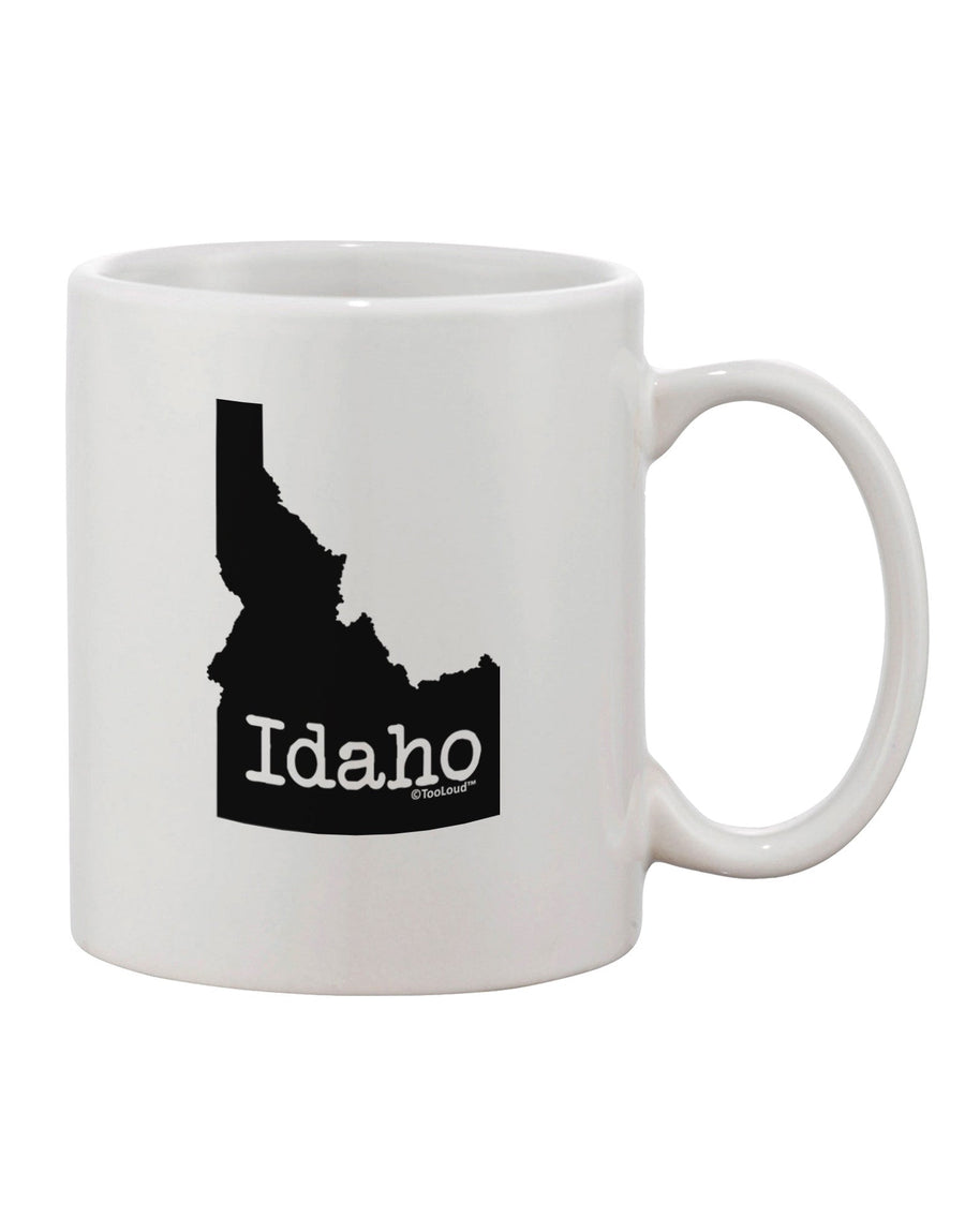 Idaho State Silhouette Printed 11 oz Coffee Mug - Exquisite Drinkware TooLoud-11 OZ Coffee Mug-TooLoud-White-Davson Sales