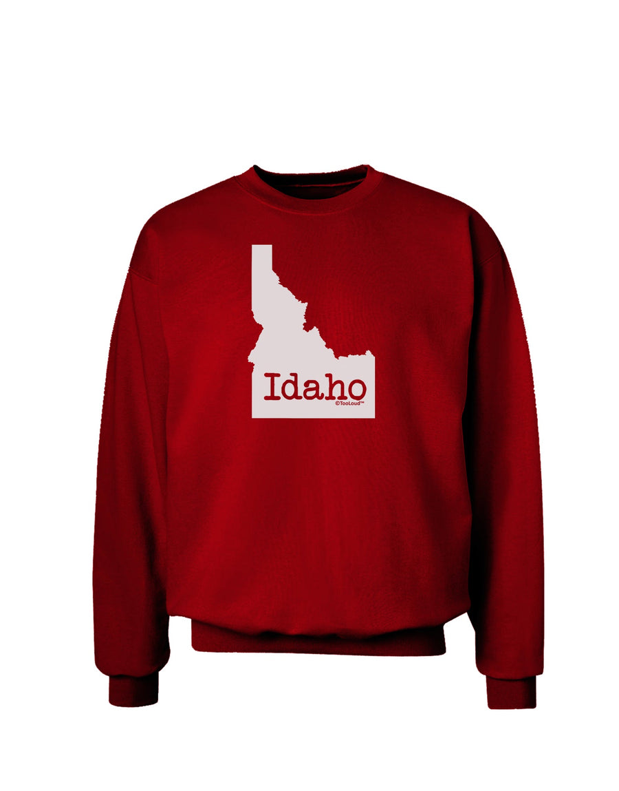 Idaho - United States Shape Adult Dark Sweatshirt by TooLoud-Sweatshirts-TooLoud-Black-Small-Davson Sales