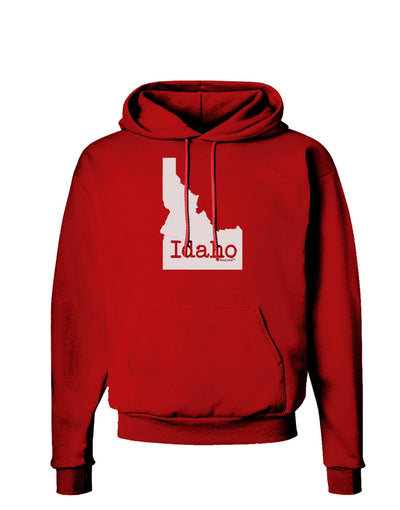 Idaho - United States Shape Dark Hoodie Sweatshirt by TooLoud-Hoodie-TooLoud-Red-Small-Davson Sales