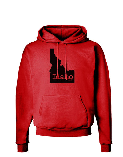 Idaho - United States Shape Hoodie Sweatshirt by TooLoud-Hoodie-TooLoud-Red-Small-Davson Sales