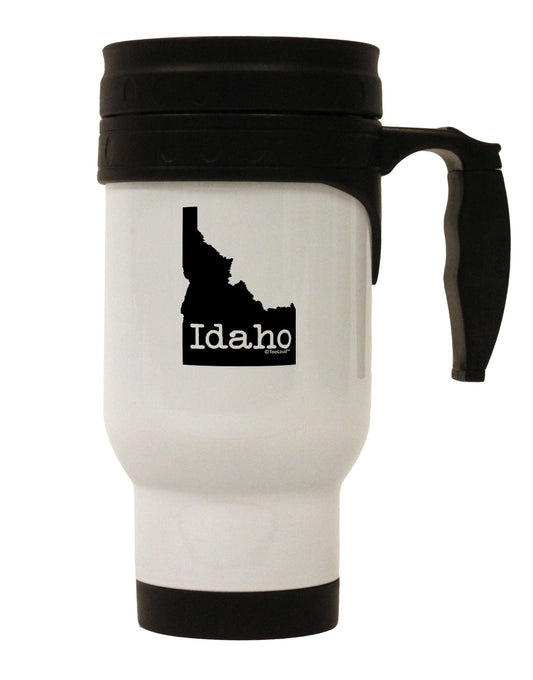 Idaho - United States Shape Stainless Steel 14oz Travel Mug-Travel Mugs-TooLoud-White-Davson Sales