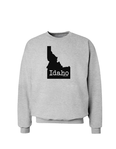 Idaho - United States Shape Sweatshirt by TooLoud-Sweatshirts-TooLoud-AshGray-Small-Davson Sales