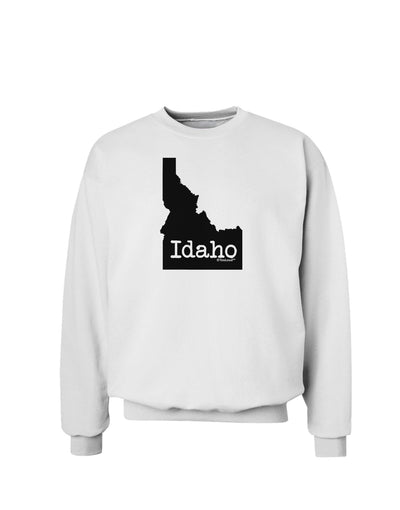 Idaho - United States Shape Sweatshirt by TooLoud-Sweatshirts-TooLoud-White-Small-Davson Sales