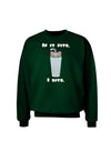 If It Fits - Cute Cat Design Adult Dark Sweatshirt by TooLoud-Sweatshirts-TooLoud-Deep-Forest-Green-Small-Davson Sales