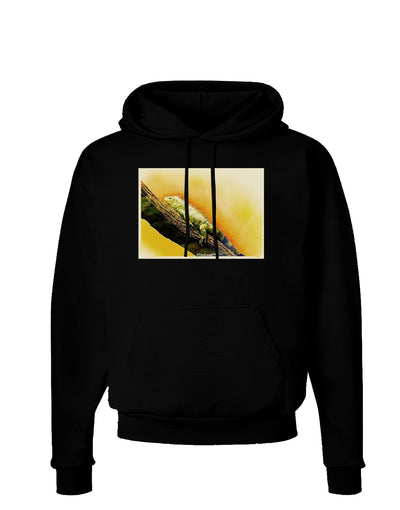 Iguana Watercolor Dark Hoodie Sweatshirt-Hoodie-TooLoud-Black-Small-Davson Sales