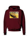 Iguana Watercolor Text Dark Hoodie Sweatshirt-Hoodie-TooLoud-Maroon-Small-Davson Sales