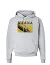 Iguana Watercolor Text Hoodie Sweatshirt-Hoodie-TooLoud-AshGray-Small-Davson Sales