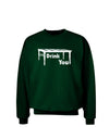 I'll Drink You Under the Table Adult Dark Sweatshirt-Sweatshirts-TooLoud-Deep-Forest-Green-Small-Davson Sales