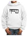 I'll Drink You Under the Table Youth Hoodie Pullover Sweatshirt-Youth Hoodie-TooLoud-White-XS-Davson Sales