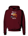 I'm A Bass Man Watercolor Dark Hoodie Sweatshirt-Hoodie-TooLoud-Maroon-Small-Davson Sales