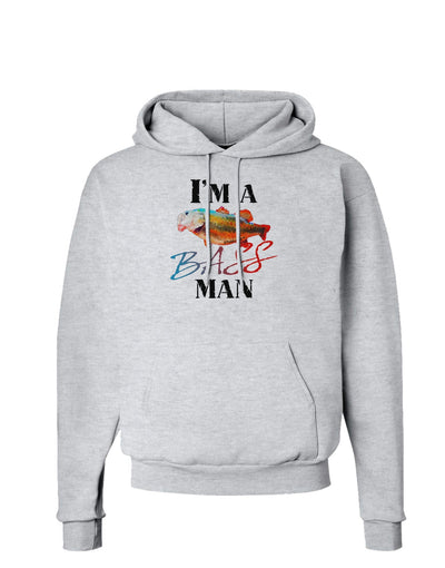 I'm A Bass Man Watercolor Hoodie Sweatshirt-Hoodie-TooLoud-AshGray-Small-Davson Sales