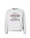 I'm a Mom - What's Your Superpower - Pink Sweatshirt by TooLoud-Sweatshirts-TooLoud-White-Small-Davson Sales