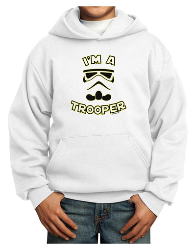 I'm A Trooper Youth Hoodie Pullover Sweatshirt-Youth Hoodie-TooLoud-White-XS-Davson Sales