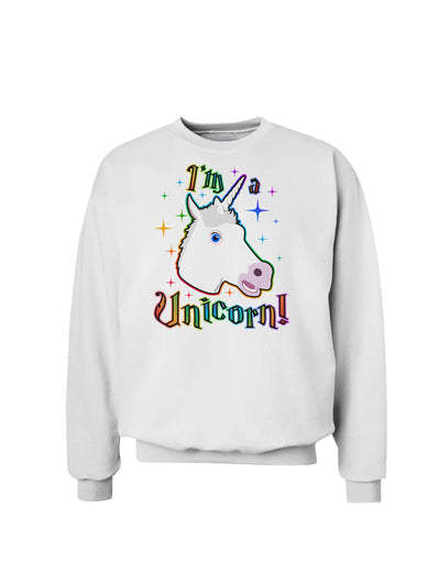 I'm a Unicorn Sweatshirt-Sweatshirts-TooLoud-White-Small-Davson Sales