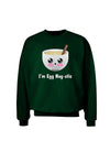 I'm Egg Nog-stic - Cute Egg Nog Adult Dark Sweatshirt by TooLoud-Sweatshirts-TooLoud-Deep-Forest-Green-Small-Davson Sales