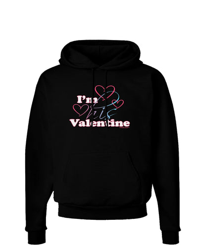 I'm HIS Valentine Dark Hoodie Sweatshirt-Hoodie-TooLoud-Black-Small-Davson Sales