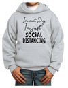 I'm not Shy I'm Just Social Distancing Youth Hoodie Pullover Sweatshirt-Youth Hoodie-TooLoud-Ash-XS-Davson Sales