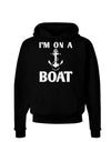 I'm on a BOAT Dark Hoodie Sweatshirt-Hoodie-TooLoud-Black-Small-Davson Sales