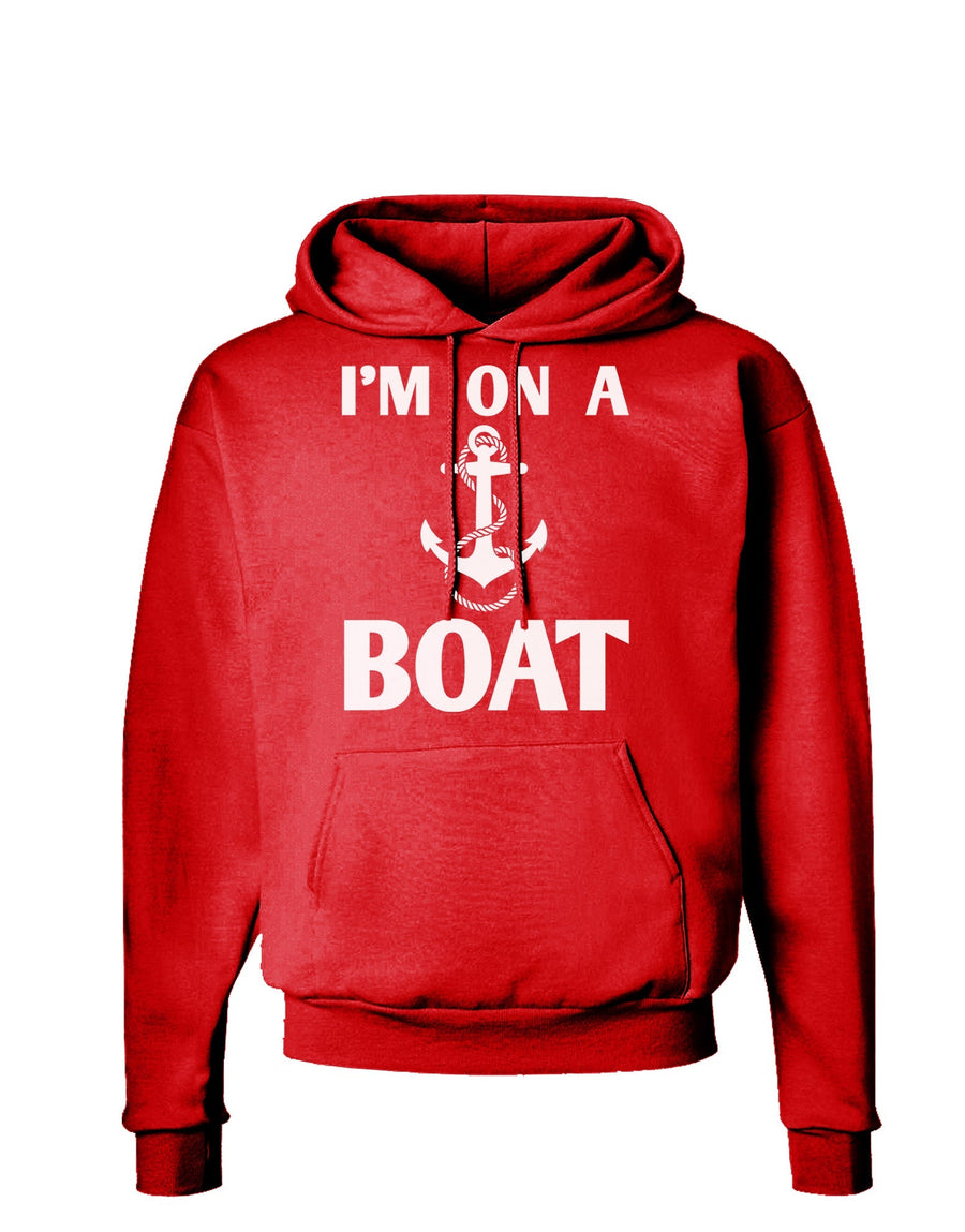 I'm on a BOAT Dark Hoodie Sweatshirt-Hoodie-TooLoud-Black-Small-Davson Sales