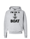 I'm on a BOAT Hoodie Sweatshirt-Hoodie-TooLoud-AshGray-Small-Davson Sales