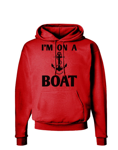 I'm on a BOAT Hoodie Sweatshirt-Hoodie-TooLoud-Red-Small-Davson Sales