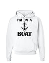 I'm on a BOAT Hoodie Sweatshirt-Hoodie-TooLoud-White-Small-Davson Sales