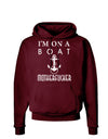 I'm on a Boat Motherfucker Dark Hoodie Sweatshirt-Hoodie-TooLoud-Maroon-Small-Davson Sales