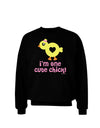 I'm One Cute Chick Adult Dark Sweatshirt by TooLoud-Sweatshirts-TooLoud-Black-Small-Davson Sales