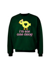 I'm One Cute Chick Adult Dark Sweatshirt by TooLoud-Sweatshirts-TooLoud-Deep-Forest-Green-Small-Davson Sales