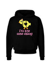 I'm One Cute Chick Dark Hoodie Sweatshirt by TooLoud-Hoodie-TooLoud-Black-Small-Davson Sales