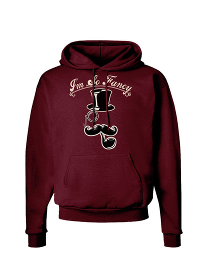 I'm So Fancy - Classy Mustache Dark Hoodie Sweatshirt-Hoodie-TooLoud-Maroon-Small-Davson Sales