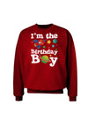 I'm the Birthday Boy - Outer Space Design Adult Dark Sweatshirt by TooLoud-Sweatshirts-TooLoud-Deep-Red-Small-Davson Sales