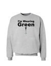 Im Wearing Green So There St. Patrick's Day Sweatshirt-Sweatshirts-TooLoud-Ash Gray-Small-Davson Sales