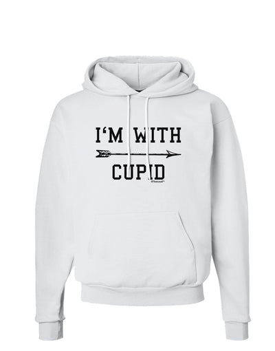 I'm With Cupid - Right Arrow Hoodie Sweatshirt by TooLoud-Hoodie-TooLoud-White-Small-Davson Sales