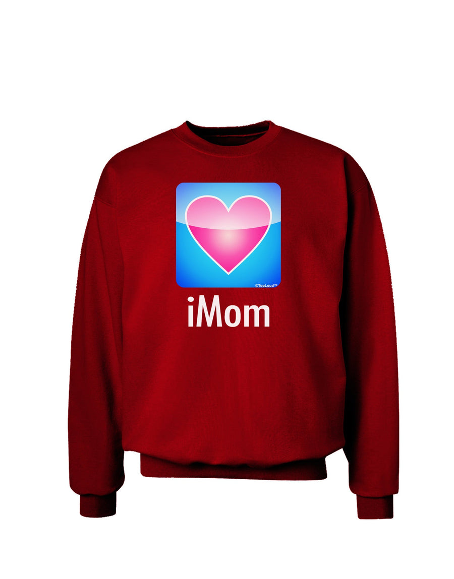 iMom - Mothers Day Adult Dark Sweatshirt-Sweatshirts-TooLoud-Black-Small-Davson Sales