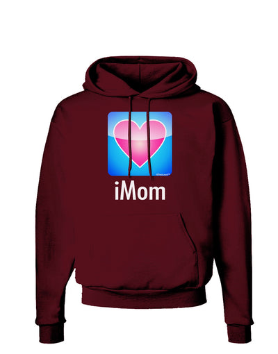 iMom - Mothers Day Dark Hoodie Sweatshirt-Hoodie-TooLoud-Maroon-Small-Davson Sales