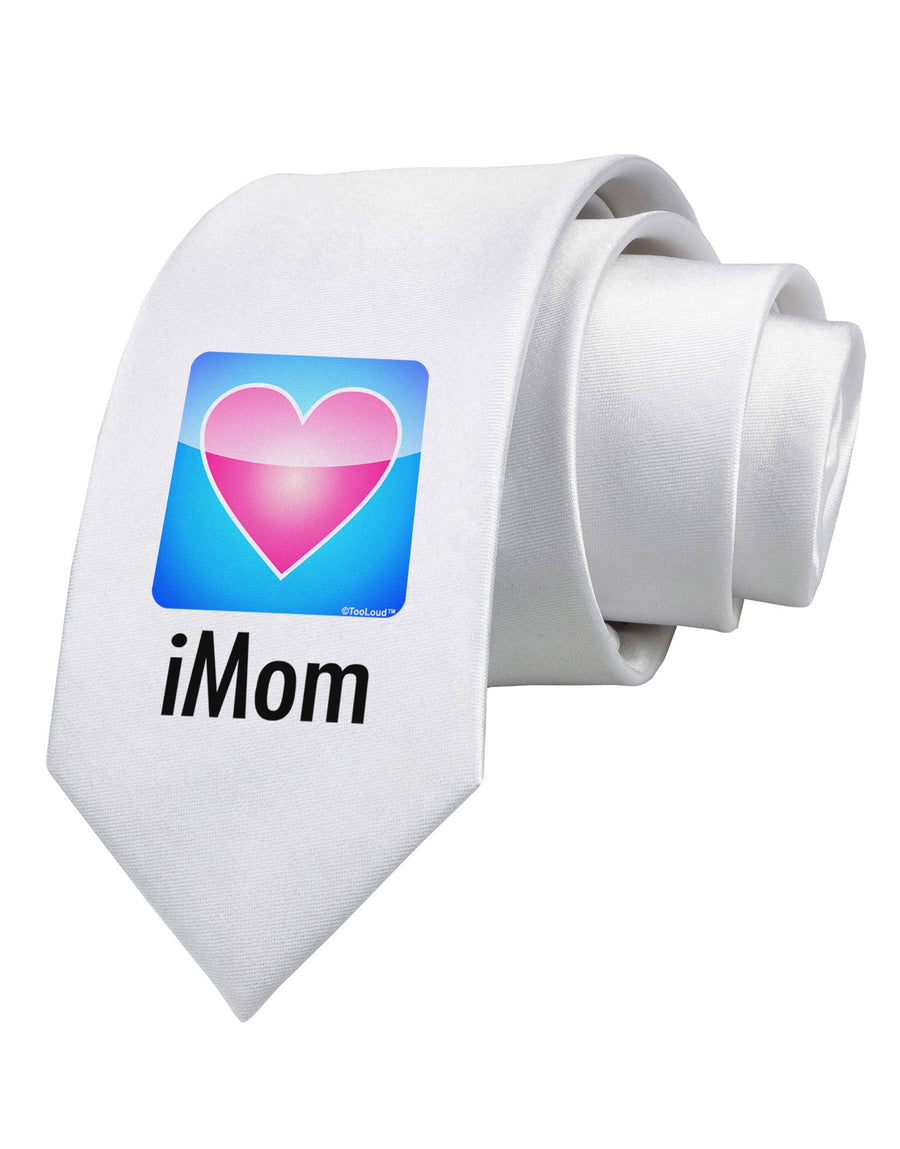 iMom - Mothers Day Printed White Necktie