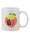 Impeach Peach Trump - Exquisite 11 oz Coffee Mug by TooLoud-11 OZ Coffee Mug-TooLoud-White-Davson Sales