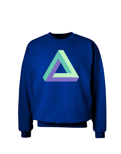 Impossible Triangle Loop Adult Dark Sweatshirt-Sweatshirt-TooLoud-Deep-Royal-Blue-Small-Davson Sales