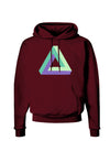 Impossible Triangle Loop Dark Hoodie Sweatshirt-Hoodie-TooLoud-Maroon-Small-Davson Sales