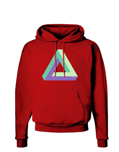 Impossible Triangle Loop Dark Hoodie Sweatshirt-Hoodie-TooLoud-Red-Small-Davson Sales