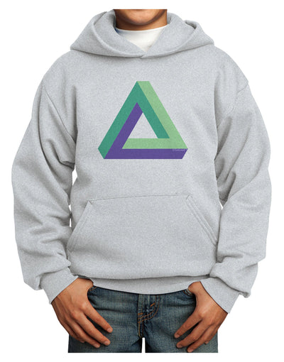 Impossible Triangle Loop Youth Hoodie Pullover Sweatshirt-Youth Hoodie-TooLoud-Ash-XS-Davson Sales