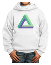 Impossible Triangle Loop Youth Hoodie Pullover Sweatshirt-Youth Hoodie-TooLoud-White-XS-Davson Sales