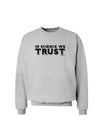 In Science We Trust Text Sweatshirt-Sweatshirts-TooLoud-AshGray-Small-Davson Sales