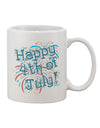 Independence Day Celebration - Vibrant Fireworks Print 11 oz Coffee Mug - TooLoud-11 OZ Coffee Mug-TooLoud-White-Davson Sales