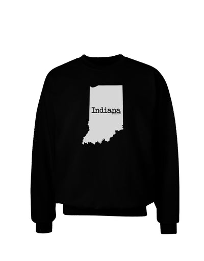 Indiana - United States Shape Adult Dark Sweatshirt-Sweatshirts-TooLoud-Black-Small-Davson Sales