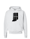 Indiana - United States Shape Hoodie Sweatshirt-Hoodie-TooLoud-White-Small-Davson Sales